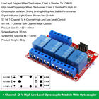 5V 12V 24V 4 Channel Relay High Low Level Optocoupler Module With Optocoupler