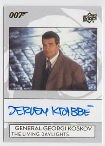 2019 Upper Deck 007 James Bond Collection Auto Jeroen Krabbe as General Koskov