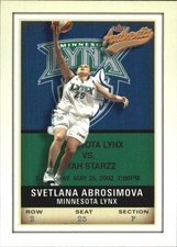 2002 Fleer Authentix WNBA #8 Svetlana Abrosimova