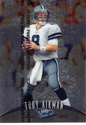1998 Topps Finest Football Troy Aikman #220 NM/MT W/Coating DALLAS COWBOYS - Image 1 of 2