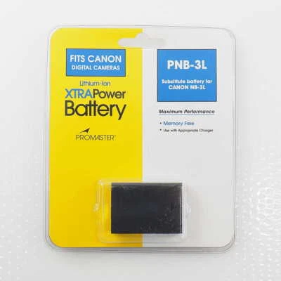 PROMASTER Battery for Canon NB-3L PowerShot SD10 SD100 SD110 SD20 SD500 SD550 - Image 1 of 2