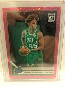 2019-20 Panini Romeo Langford Optic Rated Rookie #182 Pink Fast Break Pink 14/20