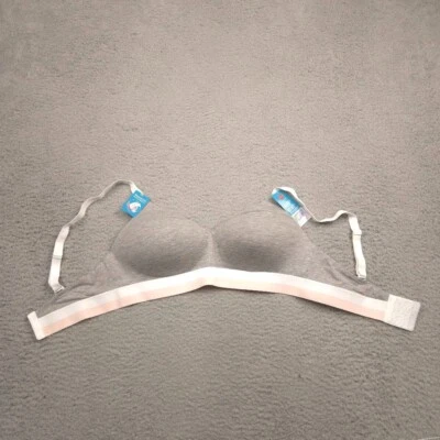 Hanes Womens Bra LP Gray Wireless Lightly Lined Natural Lift Adjustable Straps - Image 1 of 4