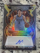 2022-23 Obsidian Basketball Jake LaRavia Rookie Eruption Auto #’d /149 Grizzlies