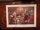 Vintage Dogs Playing Poker Poster Print "Pinched With Four Aces"