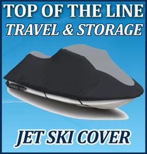 For Yamaha Jet Ski XL760 1999-2009 Watercraft Trailerable Cover Bk/Gr - Bild 1 von 7