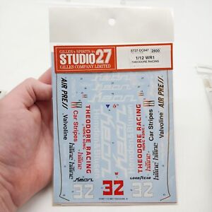 Studio 27 1/12 Wolf WR1 Theodore Racing Decal ST27-DC847 For Tamiya New