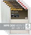 Filtrete 20x24x1, MERV 5, Clean Living Basic Dust  1" Air Filters, 6 Pack L1