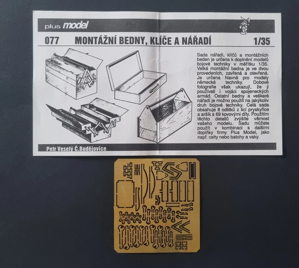 Plus Model 007 Cassette porta attrezzi 1:35 per diorama - Immagine 1 di 1