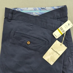 Tommy Bahama Boracay 6" Maritime Stretch Shorts Mens 44 Blue Chino Beach Casual - Picture 1 of 11