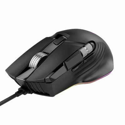 Wire Precise Mouse 10Programmable Key for Gaming Ergonomic Designs ARGB Lighting - Image 1 of 4