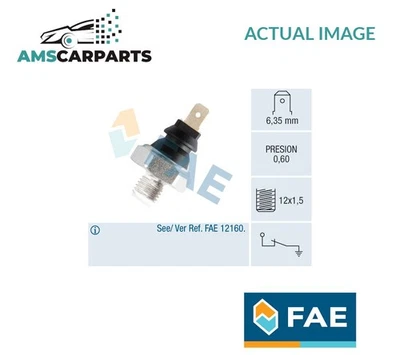 OIL PRESSURE SENSOR SWITCH 11650 FAE NEW OE REPLACEMENT - Image 1 of 4