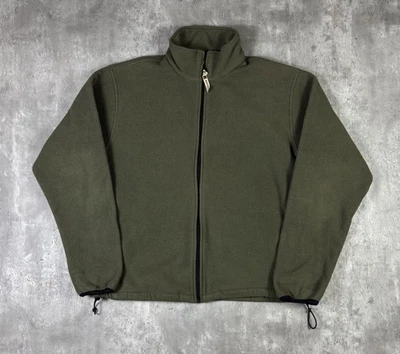 Woolrich Full Zip Fleece Jacket Green Mens Large Outdoors - Image 1 of 4