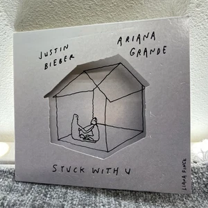 JUSTIN BIEBER & ARIANA GRANDE "STUCK WITH U" 2020 CD ALBUM RARE BRAND NEW SEALED - Picture 1 of 8