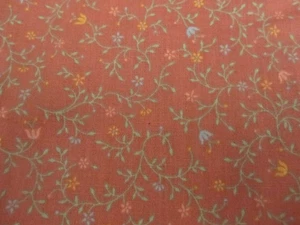 FABRIC Cotton Calico Small Floral on Pink 2yd 8" x 44 quilt craft - Picture 1 of 5