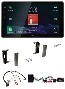 JVC DAB Lenkrad Bluetooth USB Autoradio für Audi TT 1998-2006 Aktiv schwarz - Bild 1 von 11