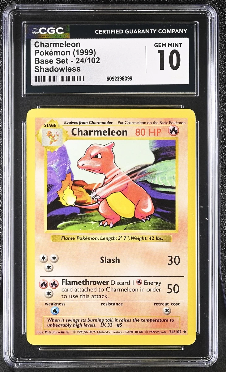 Charmeleon Pokémon TCG Shadowless Individual Collectible Card Game