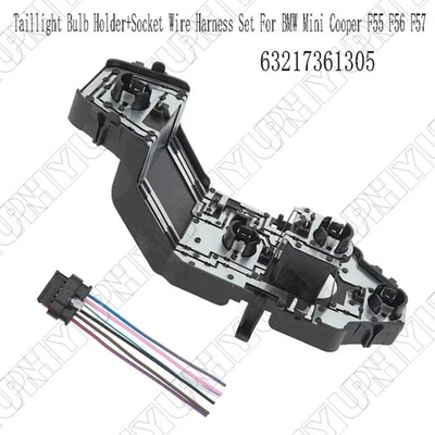 Taillight Bulb Holder+Socket Wire Harness Set For BMW Mini Cooper F55 F56 F57 - Image 1 of 4