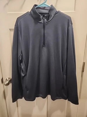 Camisa de golf deportiva Ben Hogan Performance, manga larga, 1/2 cremallera, bolsillo lateral. L Foto 1 de 4