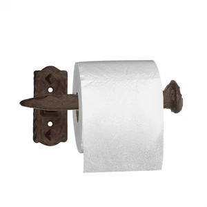 Railroad Spike TP Holder Toilet Paper Roll Hanger Train Room Bathroom Home Decor - Picture 1 of 4