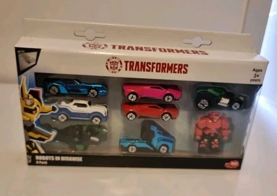 Transformers Robots in Disguise Collection 8-Pack Metal Cars 2016 Sealed In Box - Image 1 of 4