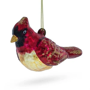 Adorno de Navidad de vidrio soplado pájaro cardenal rojo - Imagen 1 de 5