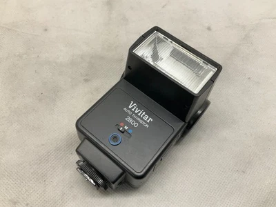 Vivitar Auto Thyristor 2800 Film Camera Flash, Vintage Film Flash Shoe Mount - Image 1 of 4