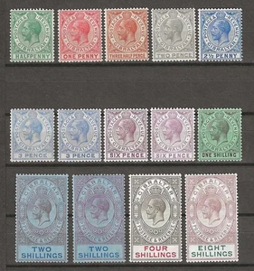 GIBRALTAR 1921/27 SG 89/101 + Shades MINT - Picture 1 of 2