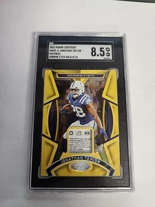 2023 Panini Certified MMPE-8 Jonathan Taylor Materials Mirror Etch /10 SGC 8.5 - Afbeelding 1 van 3