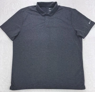 Nike Polo Hombre XL Negro Gris Rayas Ligero Foto 1 de 4