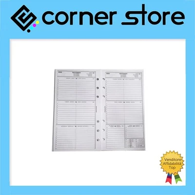 Greenwitch - Refill Organizer Agenda Settimanale Orizzontale 2026 Economica-9x17 - Immagine 1 di 2