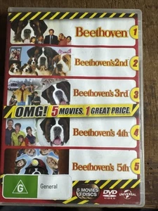 Beethoven Movies 1 2 3 4 5 DVD Complete Set Region 4 - Picture 1 of 1