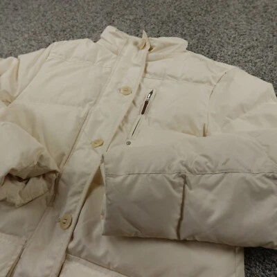 Chaqueta Ralph Lauren Mujer L Blanca Acolchada Aislada Acolchada Acolchada Abrigo Preppy Foto 1 de 4