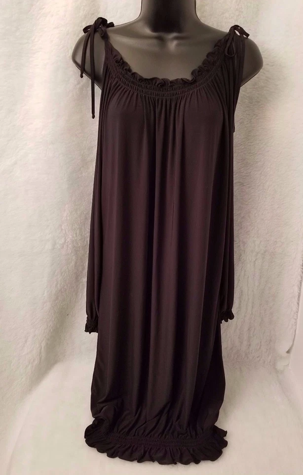 Intimate Attitudes Womens Nightgown Gown Size 3/4 Black - Image 1 of 4