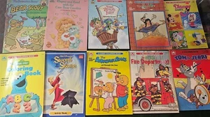 SET (10) Vintage 80er & 90er MALBÜCHER Activity MUPPET Disney SESAMSTRASSE - Bild 1 von 8
