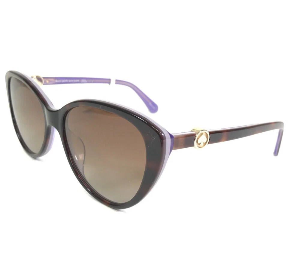 Gafas de sol Kate Spade VISALIA/G/S 086LA marrón tortuga púrpura monturas de ojos de gato Foto 1 de 4