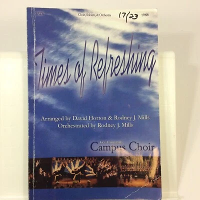 Times of Refreshing Lee University Campus Choir Church Music Choral Songbook - Image 1 of 4