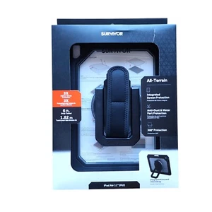 Griffin Survivor All-Terrain Case for iPad Air 6 M2 11" 2024 Black GIPD-035 -BLK - Picture 1 of 2