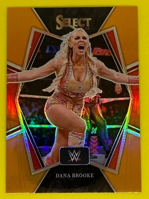 Dana Brooke WWE Panini Select 2022 Orange Parallel Wrestling Numbered Card /35 - Image 1 of 2