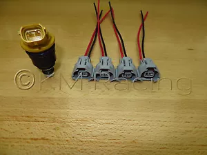4x Denso Bottom Slot Side Feed Fuel Injector Connectors For Mazda Subaru Toyota - Bild 1 von 6