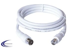Kabel antenowy 2,5 m wtyczka koncentryczna > złącze koncentryczne 75 omów odbiornik kabel telewizyjny