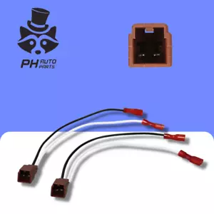 Nissan 300ZX 350Z Fairlady Z32 Z33 Compatible Speaker Adapter Cables Leads Pair - Picture 1 of 1