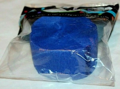 Amscan Paper Crepe Sapphire Blue Streamer - 81 ft - 1 Roll - Image 1 of 3