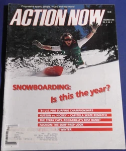 ACTION NOW MAGAZINE DECEMBER 1981 TOM SIMS STU THOMSEN US PRO R HICKEY VINTAGE - Picture 1 of 7