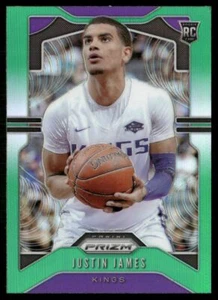 2019-20 Panini Prizm Green Prizm Justin James RC #295 *A* - Picture 1 of 2