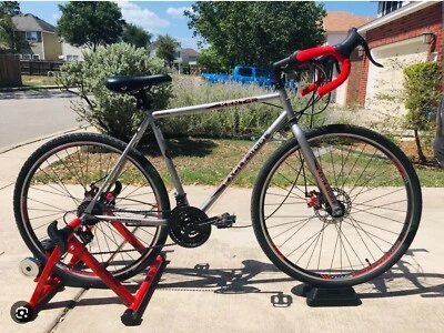 Kent Bicycles 700c Eagle Ridge Adventure Gravel Men's Large Bike, Silver, Red - Image 1 of 4