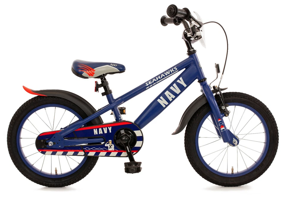 Kinderfahrrad 14 Zoll Navy Blau Rücktrittbremse Bachtenkirch 551-NY-56