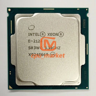 Intel Xeon E-2124 SR3WQ 3.3~4.3GHz 4 Cores 8MB 71W LGA1151 CPU Processor - Image 1 of 2