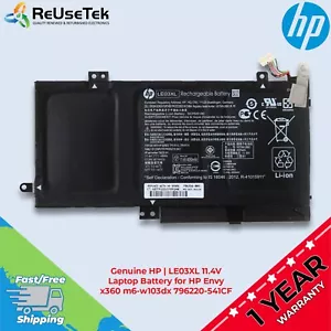 Genuine HP | LE03XL 11.4V Laptop Battery for HP Envy x360 m6-w103dx 796220-541 - Picture 1 of 14