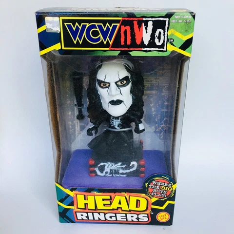 WCW NWO Head Ringers Bobblehead Sting Figure Toy 6.5" 1999 NEW Cover